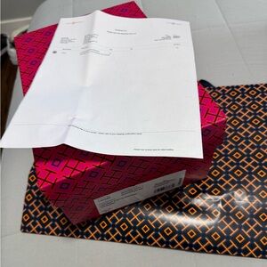 Pink and Orange Patterned Box